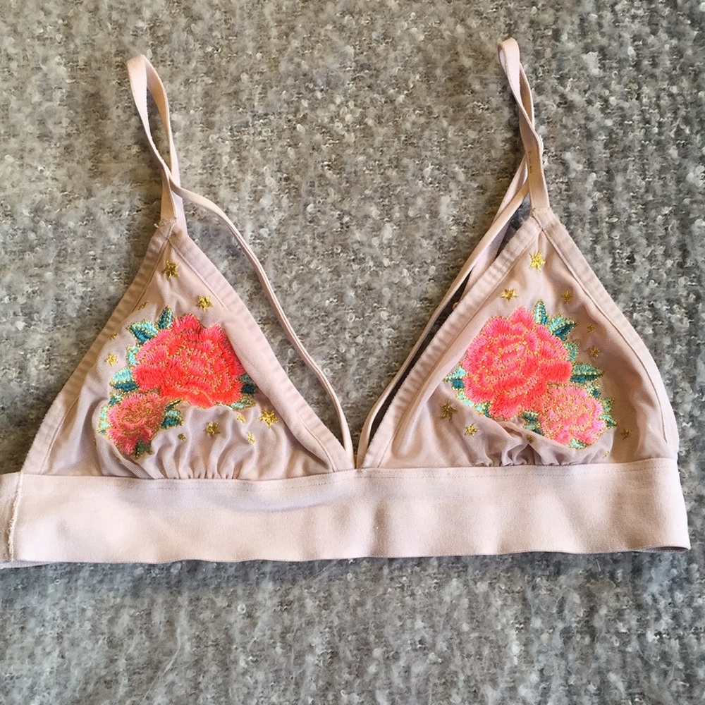 Victoria's Secret Pink floral bralette size M
